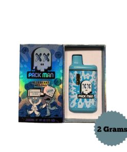Packman Blueberry Melons 2g for sale in stock.Elevate your vaping experience with Packman Blueberry Melons 2g Sativa carts. Indulge in the sweet fusion of blueberries and melons.