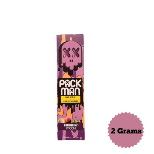 Packman Hawaiian Mochi 2g for sale in stock.Discover the ultimate vaping experience with Packman Hawaiian Mochi 2g carts, a premier choice for sativa lovers.