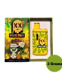 Packman Sour Pineapple 2g for sale in stock, offering a unique citrus-pineapple flavor and energizing effects. Perfect for creative boosts. Order now!